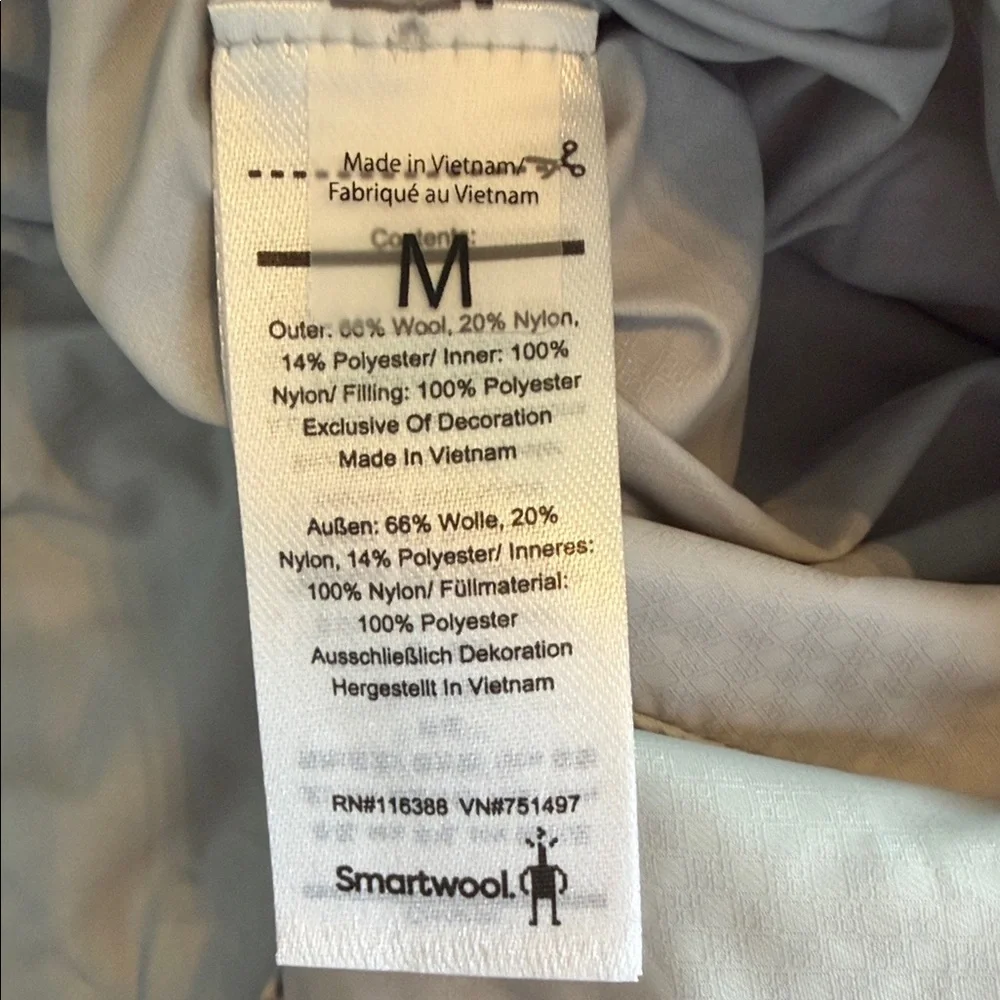 Smartwool Women's Reversible Anchor Line Sherpa Vest Size M Storm Gray EUC - Picture 10 of 15